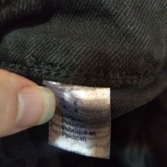 Divided by H&M Black Wash Denim Frayed Hem Jeans Size US 4 - Picture 5 of 10